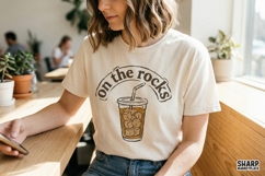 On The Rocks Summer PNG, Tumbler PNG, Shirt PNG, Funny Iced Product Image 3