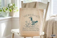 Weird Aunts Build Characters PNG, Funny Goose Duck Shirt, Product Image 3