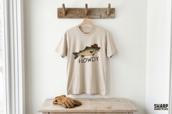 Howdy Cowboy Trout Illustration, PNG Designs For Western Product Image 2