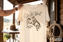 Wild West Long Live Cowgirls Bronc Rider, Western PNG, Product Image 2