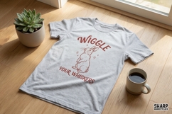 Wiggle Your Whiskers Bunny PNG, Cute Rabbit Shirt Design, Product Image 2