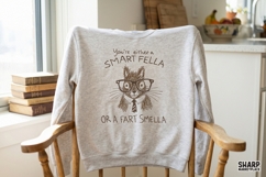 You're Either A Smart Fella Or A Fart Smella PNG, Funny Cat Product Image 2