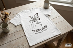 Karma Fairy Delivering Justice PNG, Skeleton Fairy Art, Product Image 2