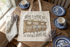 Home Is Where The Vintage Dishes Are PNG, Cottagecore Product Image 2