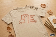 Enter The Next Chapter PNG, Pug Approved Book Lover Digital Product Image 2