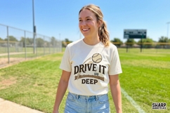 Drive It Deep Baseball PNG, Retro Vintage Shirt Design, Product Image 3