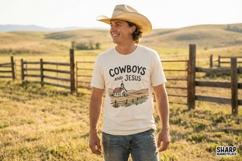 Cowboys And Jesus PNG, Country Western Church Design, Product Image 3