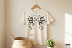 Leopard Eyes PNG, Wild Animal Illustration, Big Cat Art Product Image 3