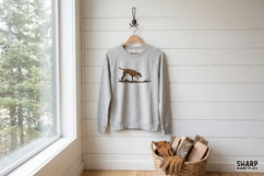 Vintage Bird Dog Illustration, Western PNG, Trendy PNG, Product Image 4