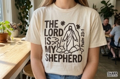 The Lord Is My Shepherd PNG, Psalm 23:1 Christian Digital Product Image 3