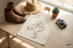 Cowboy Cat PNG Design, Funny Western Cat Graphic, Cute Product Image 2