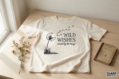 Wild Wishes PNG Design, Dandelion Breeze Digital Download, Product Image 2
