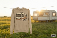 Vintage Camper PNG Design, Retro RV Trailer Digital Product Image 3