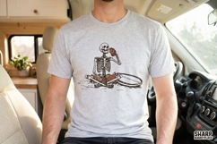 Skeleton Beach Break With Coconut Drink, Halloween Png, Product Image 5