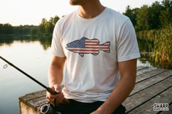 American Flag Bass PNG, Patriotic Fish Digital Download, Product Image 2
