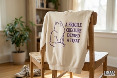 A Fragile Creature Denied A Treat PNG, Funny Cat Digital Product Image 3