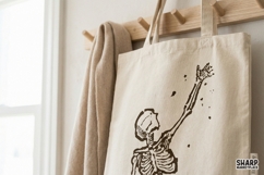 Skeleton Torch PNG, Halloween PNG, Trendy PNG, Vintage Dark Product Image 2