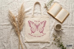 Why Not Spread Your Wings And Fly PNG, Vintage Pink Product Image 3