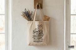 Sown In Tears Blooming In Faith PNG, Christian Shirt Product Image 4