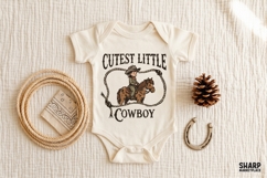 Cutest Little Cowboy, Western PNG For Trendy Shirt PNG, Product Image 5