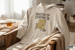 Master Of Staying In PNG, Funny Introvert Homebody Shirt Product Image 4