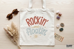 Rockin' And Floatin' Summer PNG, Lake Life Shirt Design, Product Image 4