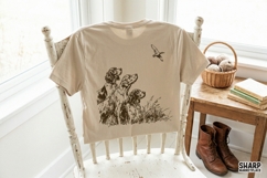 Fall PNG, Trendy PNG, Shirt PNG, Vintage Hunting Dog Product Image 4