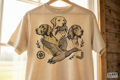 Duck Hunting Dogs PNG, Western PNG, Shirt PNG Vintage Bird Product Image 2