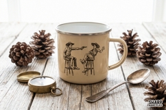 Vintage Western Cowboys Saloon Duel, Western Png, Trendy Product Image 4