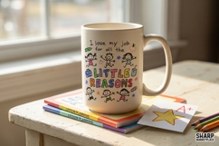 I Love My Job For All The Little Reasons Teacher PNG, Shirt Product Image 4