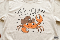 Yee-Claw Cowboy Crab In A Hat, Summer PNG, Western PNG, Product Image 4