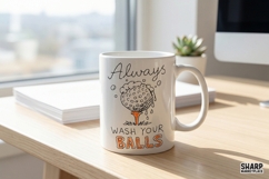 Always Wash Your Balls Golf PNG, Funny Sarcastic Sports Product Image 5