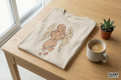 Broken Angel PNG, Fallen Angel Digital Art, Grunge Product Image 2