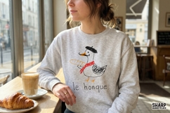 Le Honque Funny Goose PNG, Silly French Bird Design, Product Image 3