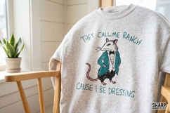 They Call Me Ranch Cause I Be Dressing Rat Tuxedo Graphic, Product Image 3