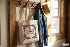Blessed Not Lucky PNG Shirt, Inspirational Quote PNG, Product Image 4