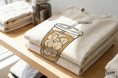 Tumbler PNG, Summer PNG, Trendy PNG, Vintage Iced Coffee Product Image 4