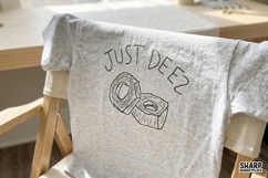 Just Deez PNG Designs, Trendy Nut Shirt PNG, Funny Food Pun Product Image 4