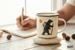 Hiking Bear Backpack, Summer PNG, Trendy PNG, Shirt PNG, Product Image 3