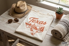 Texas PNG Design, Retro Western Desert Graphic, Vintage Product Image 2