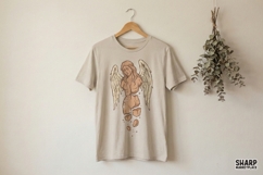 Broken Angel PNG, Fallen Angel Digital Art, Grunge Product Image 4