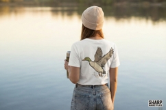 Flying Mallard Duck PNG, Waterfowl Art, Hand Drawn Duck Product Image 4