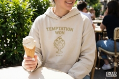 Temptation Won Again PNG, Funny Ice Cream Shirt Design, Product Image 3