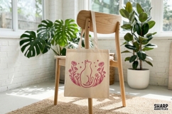 Cat PNG, Floral Cat Shirt Design, Boho Wildflower Kitty Product Image 3