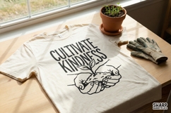 Cultivate Kindness PNG, Positive Quote Digital Shirt Product Image 2