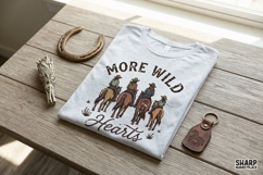 More Wild Hearts PNG, Cowgirl Western Shirt Design, Product Image 3