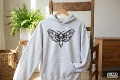 Death Moth Skull PNG, Gothic Insect Art PNG, Dark Aesthetic Product Image 3