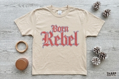 Born Rebel, Western PNG Rebel Shirt Design, Trendy Red Blue Product Image 3