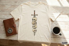 Skull Sword PNG, Gothic Skull Art PNG, Dark Metal Tattoo Product Image 2