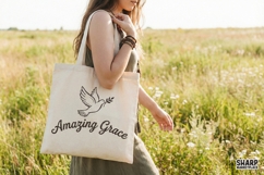 Amazing Grace PNG, Dove with Olive Branch, Christian Shirt Product Image 4